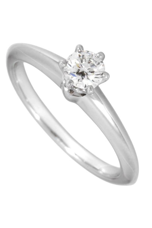 Pre-Owned Tiffany & Co. Solitaire Ring with 0.21ct Diamond, Approximately 3.9g,... (Good)