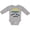 AC-Heather Grey, variant on Inktastic Down Syndrome Awareness Support, Educate, Advocate Boys or Girls Long Sleeve Baby Bodysuit
