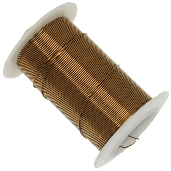 Wire Elements, Tarnish Resistant Vintage Bronze Wire, 24 Gauge 30 Yards (27.4 Meters)