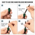 thumbnail image 3 of Bit Holder Keychain,4 Sets of 12PCS 1/4 Drill Bit Holder, Easy Release and Quick Change Bit Holder, 3 of 8