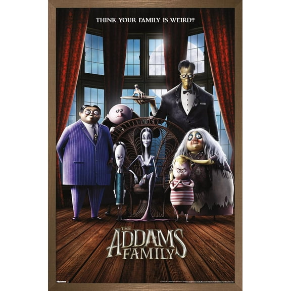 The Addams Family (2019) - One Sheet Wall Poster, 14.725" x 22.375" Framed