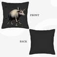 thumbnail image 6 of Set of 2 18x18in Throw Pillow Covers with Unique Animal Design Perfect for Couch Bed or Car Decor, 6 of 8