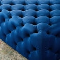 thumbnail image 5 of Modway Amour Button Tufted Large Square Velvet Ottoman in Navy, 5 of 6