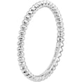 thumbnail image 4 of Sterling Silver Rhodium Beaded Ring, 4 of 7