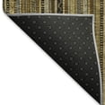 thumbnail image 5 of Addison Rugs Mayfield Premium Machine Washable Transitional Stripes Brown Rectangle Rug, 2'6" X 3'10" Machine Washable Transitional Stripes Brown Oversized Sherpa Throw Blanket, 5 of 7