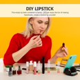 thumbnail image 4 of 12 tubos vacíos de brillo de labios en forma de lápiz, pequeños e innovadores tubos de brillo de labios, contenedor de cosméticos diarios DIY ER, 4 of 5
