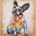 thumbnail image 1 of Yosemite AR15F00427 Home Decor Hip Frenchie Hand Painted Wall Art - Multicolor, 1 of 1