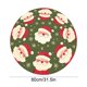 thumbnail image 3 of pstuiky Alfombra circular decorativa navideña con diseño de árbol de Navidad y copos de nieve, ideal para fiestas y salas de estar (80 x 80 cm)., 3 of 6