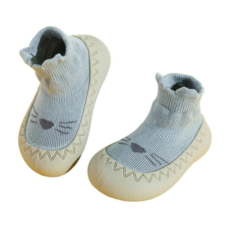 

Kitem 1 Pair Baby Toddler Shoes Flat Bottom Non-slip Lightweight Flexible Toddlers First Walker Shoes Kid Shoes