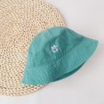 thumbnail image 2 of Kids Baby Embroidery Pattern Bucket Hat Summer Fashion Sun Protection Cap Sun Hat for Kids, 2 of 5
