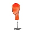 thumbnail image 3 of Soporte para pelucas Salvador Base plateada naranja ajustable y estable, 3 of 10