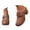 Brown, variant on Wovix Women Sandals Closed Toe Elegant Summer Platform Slide Slippers Casual Beach Shoes with Heel Comfortable Shoes Beige 36