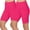Hot Pink A, variant on Ashirexll Workout Shorts Women, Athletic Shorts, 2PC Fashion Solid Color Leggings with Yoga Sport Elastic Quarter Pants Shorts Leggings