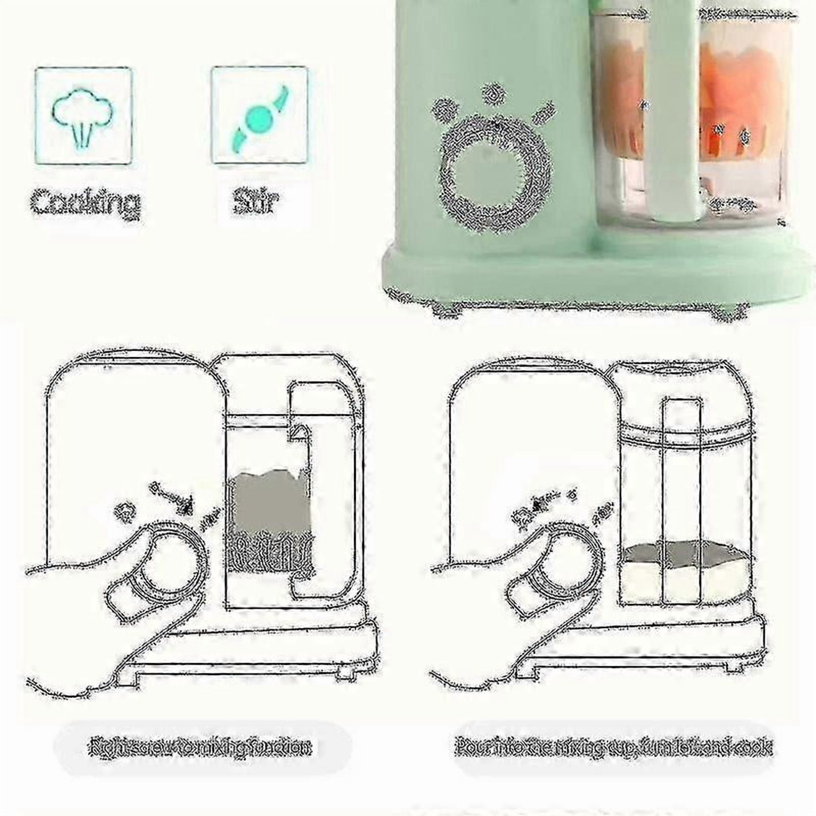 2025 Baby Food Maker, Puree Food Processor,steam Cook And Mixer, Warmer Machine , All-in-one Auto Cooking, Auto Cooking Grinding 2024rui