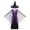 Purple, variant on Virmaxy Halloween Costume Witch Dress V Neck Sheer Flutter Sleeve Maxi Skirt Adjustable Waist with Hat for Cosplay Party Sizes 2-12 Years, Purple