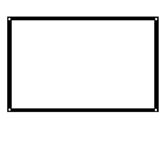 White Fiberglass Simple Portable Business Projector Home Projection Screen 120 Inches 16:9 ,Wrinkle-Free