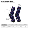 thumbnail image 6 of Uemuo Sea Jellyfish Pattern Women's Crew Socks, Soft Durable Breathable Moisture-Wicking with Odor Control Cotton socks, 6 of 9
