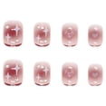 thumbnail image 4 of Gradient Press-on Nails with Rhinestone Stylish Design Press-on Nails for Finger Nail DIY at Home Jelly Glue, 4 of 7
