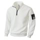 thumbnail image 4 of Ceisia Men's Regular-Fit Stand-Collar Half-Zip Checkered Texture Hoodless Sweatshirt Gift, 4 of 8