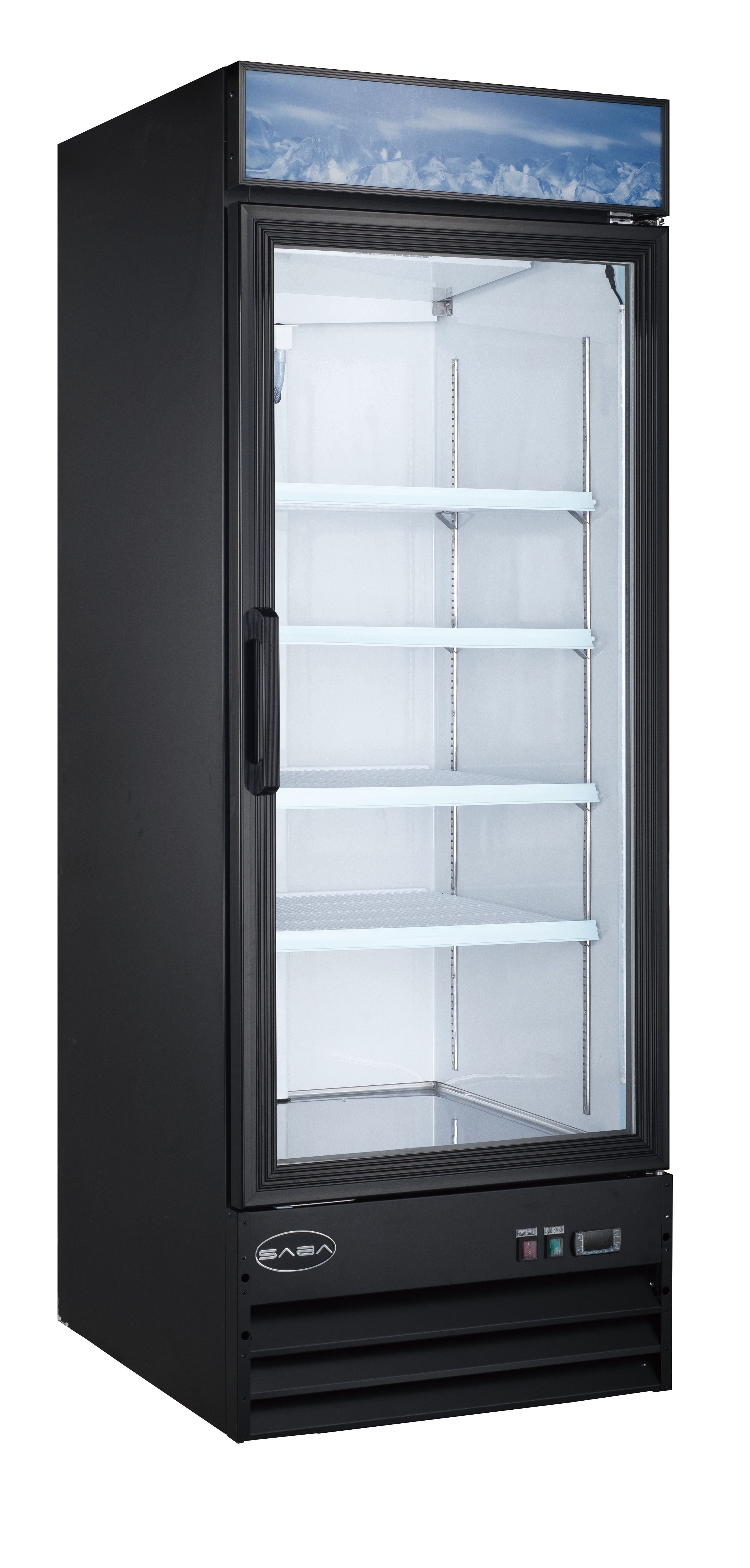 Heavy Duty Commercial 23 cu ft Glass (1 Door) Merchandiser Freezer with
