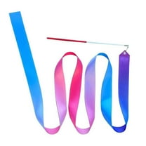 2Meters Dance Ribbons Gymnastics Ribbon for Kids Colorful Gym Ribbon with Twirling Rod, Ribbon Wand for Artistic Dancing