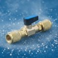 thumbnail image 3 of kowaku Globe Valve Connector with Shutoff Switch Shut-Stop Globe Valve Quarter Turn Climate Control System Accessory for Refrigeration Service, Ex-08, 3 of 10