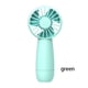 thumbnail image 5 of Kearding Mini ventilador de mano 3 velocidades ajustable dormitorio escuela bolsillo Personal pequeños ventiladores portátil verano deportes al aire Electrodomésticos Verde Kearding HA074340-03, 5 of 6