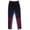 J29_BLK/BUR/BLU, variant on Allsense x FXN Men's Skinny Fit Track Joggers with Side Stripe & Zip Cuffs, Green/Red, Large