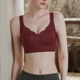 thumbnail image 3 of MEICHEN Wireless Full Coverage Bra for Women Fashion Soft Solid Padded U Back Bralettes Cotton No Show Underwear, 3 of 4