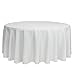 thumbnail image 3 of YOUR CHAIR COVERS - 132 Inch Round Premium Polyester Tablecloth - White, Linen Table Cloth for Standard Round Tables, 3 of 4