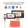 thumbnail image 3 of Huion Inspiroy HS611 Graphics Drawing Tablet Android Support with 8 Multimedia Keys Battery-Free Stylus(Coral Red), 3 of 10