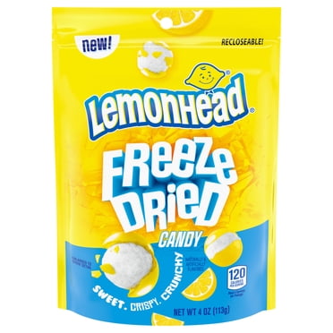 Lemonhead Freeze Dried Candy, Lemon Flavored, Recloseable Bag 4.0 oz Bag
