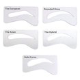 thumbnail image 2 of Eyebrow Stencils for Microblading and Permanent Makeup Eyebrows Thick Thin Stencil Makeup Styles (Lush), 2 of 2