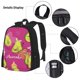 thumbnail image 3 of Fotbe Pink Green Avocado Set Escolar 3 en 1 para Niños - Mochila Duradera con Lonchera Aislante y Estuche para Lápices - Mochila Escolar para Niños y Niñas, 3 of 7