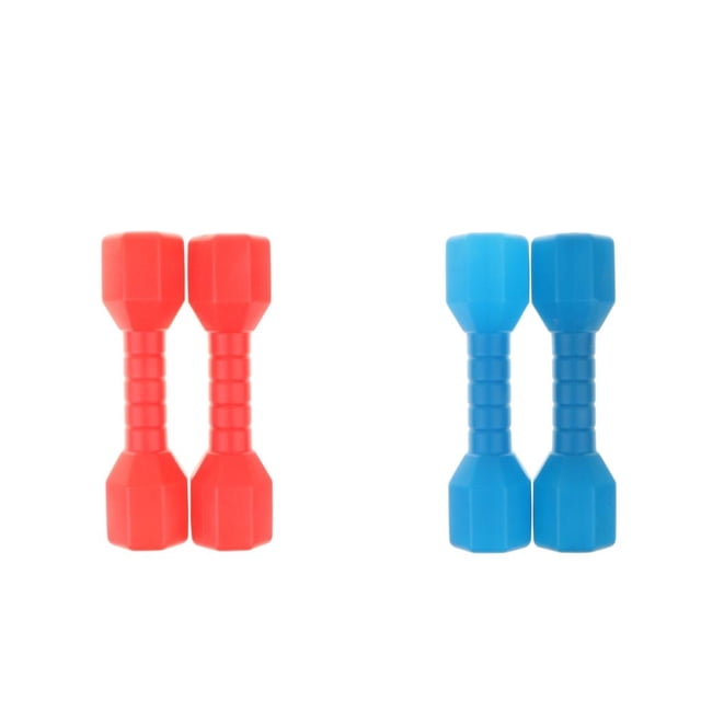 2 Pares De Mancuernas Macarena Mini mancuernas para niños Azul Rojo