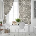 thumbnail image 5 of Fsddascl Grey Christmas Blackout Curtains for Bedroom/Living Room, Thermal Insulated Kitchen Curtains, Vintage Winter Snowflakes Patterned Grommet Darkening Window Treatment Drapes 42"x63"x2, 5 of 6