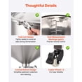thumbnail image 7 of Pressure Fermenter 15 PSI, 16 Gal/60L All-in-One Stainless Steel Conical Secondary Fermentation Bucket, with Cooling Tube, Yeast Slurry Collection Bottle, for Wine, Beer Brewing Equipment, 7 of 7