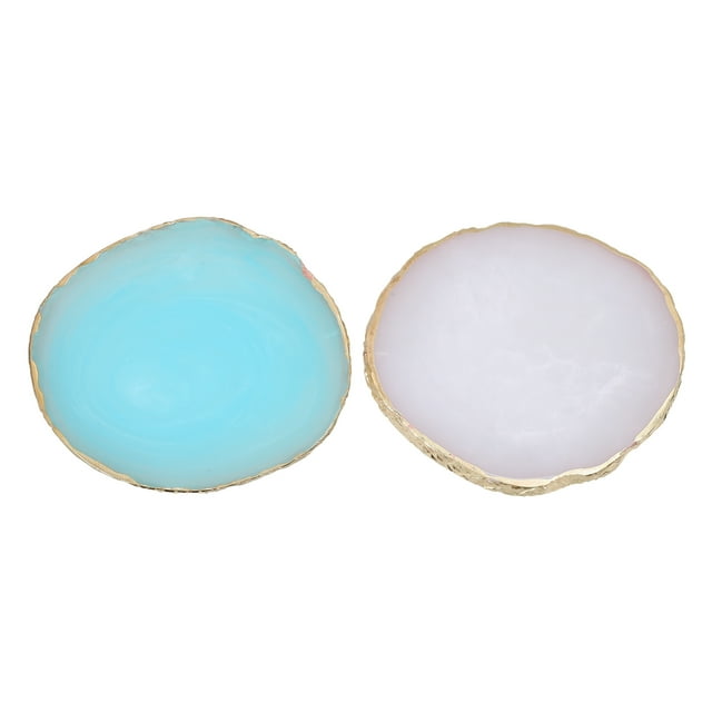 2pcs Nails Polish Mixing Pallets Resin Nail Art Palette Manicure Color Mixing Pallet