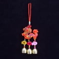 thumbnail image 3 of Mosey Spring Festival Wind Chimes Sachet Car Pendant Vibrant Color Embroidery Pattern Metal Bell Wind Chimes Hanging Decor, 3 of 8