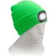 thumbnail image 5 of Gorro de punto LED con linterna frontal, unisex, con 4 luces LED, ideal para el invierno (verde fluorescente)., 5 of 7