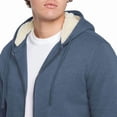 thumbnail image 4 of Eddie Bauer Men's Shearling-Lined Full-Zip Hoodie, Heavyweight Fleece, Relaxed Fit (BLUE/XX-LARGE), 4 of 6