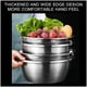 thumbnail image 3 of Juego de ralladores de acero inoxidable, 3 piezas de rallador de cocina con recipiente de drenaje de 26 cm y colador para lavar verduras, trituración eficiente de ensaladas y queso, ideal, 3 of 8