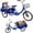 Blue, variant on DEYGIA Adult Tricycle, 20 Inch 3-Wheel Bikes Carrying Passengers and Cargo, Trike for Adults with Front Baskets for Women, Seniors, Men, Low Step-Through Cruiser Bike for Cycling, Outing, Picnic