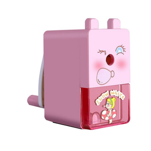 Clearance! Pencil Sharpening Machine Space Pencil Sharpener Hand Crank Manual Sharpener Animal Cartoon Pencil Cutter for School Stationery Students Supplies Children Gift (Hand Sp Multi-Color
