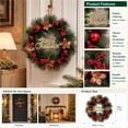 thumbnail image 6 of Dmlowu Christmas Wreath for Front Door, Artificial Wreaths for Front Door Wall Window, Christmas Decorations Indoor Ourdoor, 6 of 7