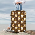 thumbnail image 3 of Lsque Flowers And Gnomes Bees Printed Luggage Cover, Travel Luggage Protector,Scratch and Dirt Resistant, Fits 18-32 Inch Luggage - Small, 3 of 9