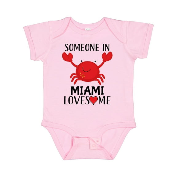 Inktastic Someone in Miami Loves Me Boys or Girls Baby Bodysuit