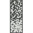thumbnail image 2 of Unique Loom Outdoor Modern Collection Area Rug - Origami (2' x 5' 3" Runner Black and White), 2 of 6