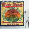 thumbnail image 1 of Ambesonne Florida Shower Curtain, Paradise City Travel, 69"Wx84"L, Multicolor, 1 of 3