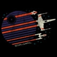 thumbnail image 2 of Mens Star Wars X-wing Starfighter Flyby Long Sleeve Shirt, 2 of 4